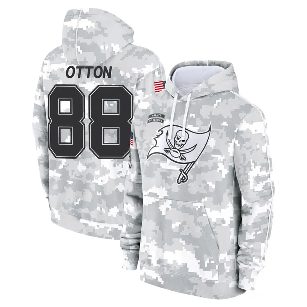 Davalo TB.Buccaneers #88 Cade Otton Player Arctic Camo Limited Salute to Service Pullover Hoodies Game Stitched Jerseys