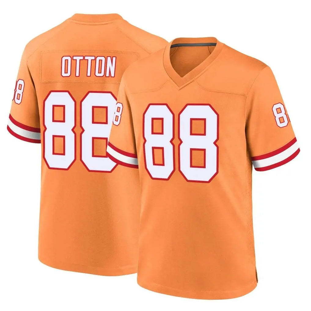 Davalo TB.Buccaneers #88 Cade Otton Player Orange Throwback Home Game Stitched Jerseys