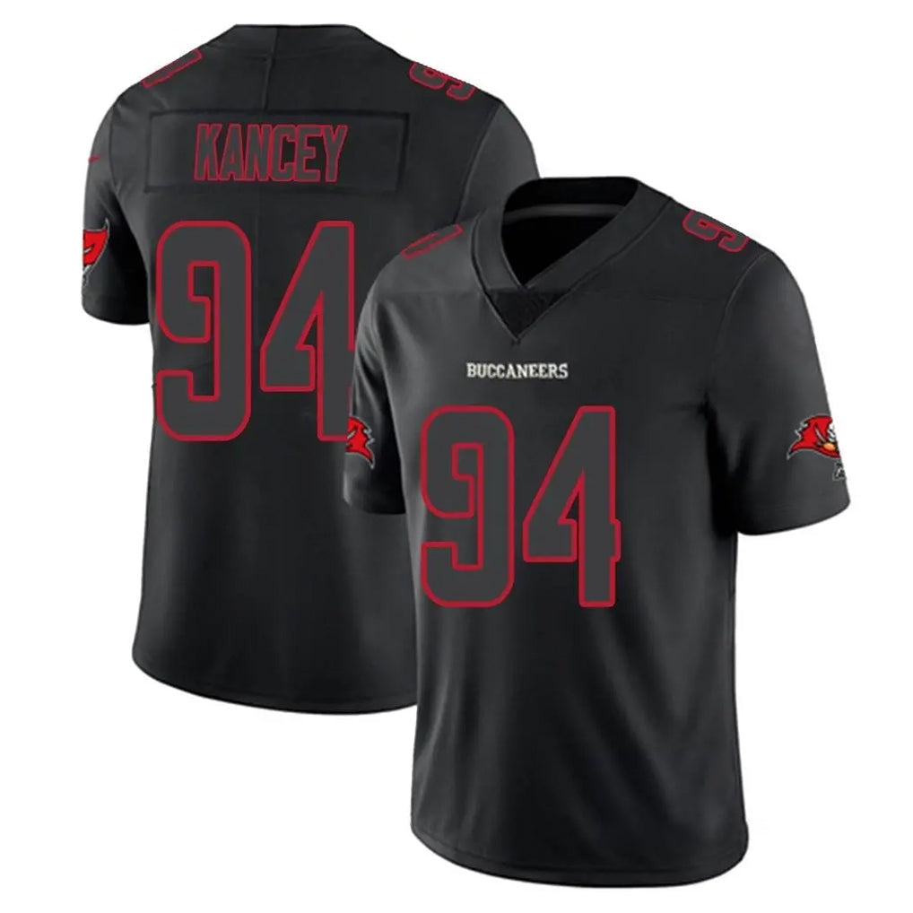 Davalo TB.Buccaneers #94 Calijah Kancey Player Black Impact Limited Home Game Stitched Jerseys