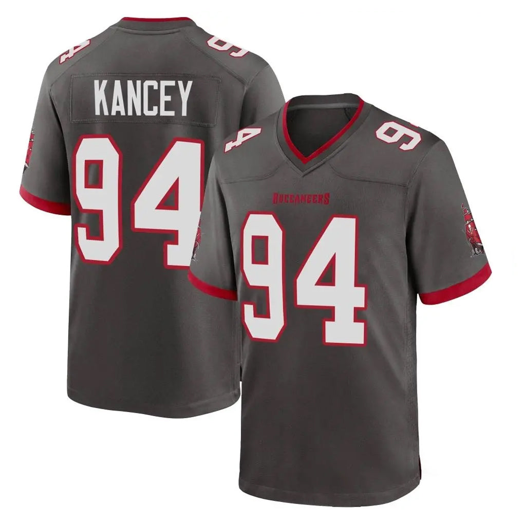 Davalo TB.Buccaneers #94 Calijah Kancey Player Pewter Alternate Home Game Stitched Jerseys
