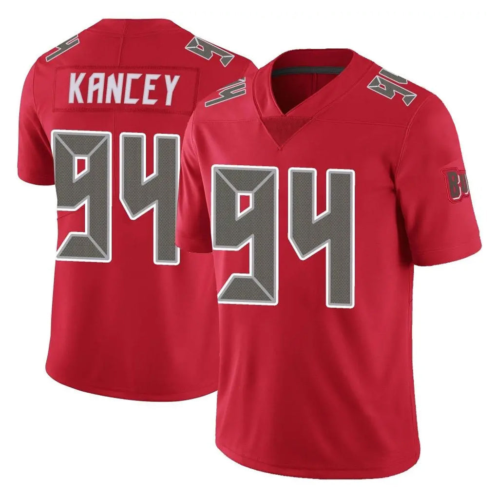 Davalo TB.Buccaneers #94 Calijah Kancey Player Red Limited Color Rush Home Game Stitched Jerseys