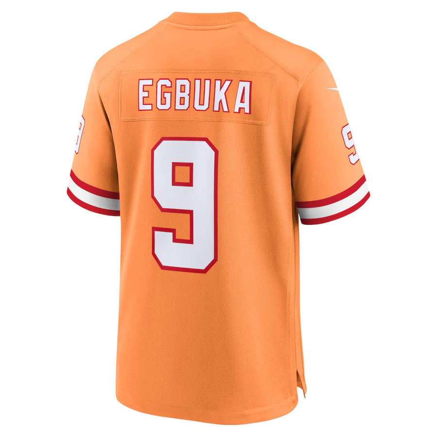 Davalo TB.Buccaneers #9 Emeka Egbuka Player Orange Home Game Stitched Jerseys