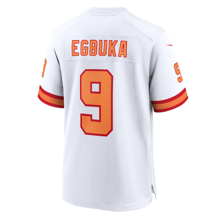 Davalo TB.Buccaneers #9 Emeka Egbuka Player White Home Game Stitched Jerseys