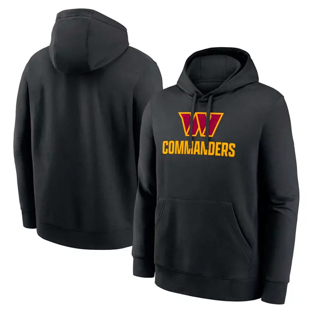 Davalo W.Commanders Black Pullover Hoodies Home Game Blank Player Stitched Jerseys