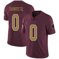 Davalo W.Commanders #0 Mike Sainristil Player Burgundy Alternate Vapor Untouchable Limited  Stitched Jerseys