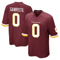 Davalo W.Commanders #0 Mike Sainristil Player Burgundy Team Color Home Game Stitched Jerseys