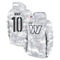 Davalo W.Commanders #10 Tress Way Player Arctic Camo Limited Salute to Service Pullover Hoodies Game Stitched Jerseys