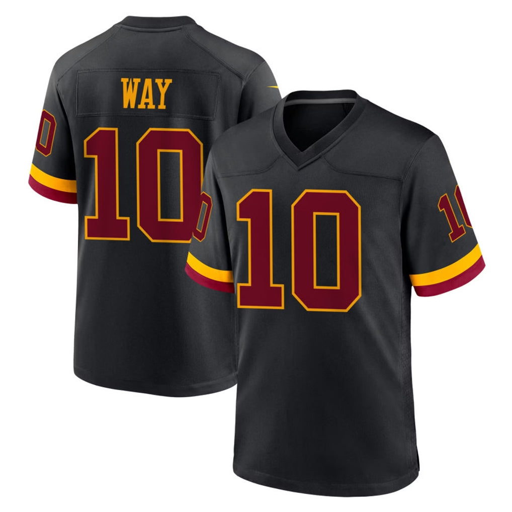 Davalo W.Commanders #10 Tress Way Player Black Limited Home Game Stitched Jerseys