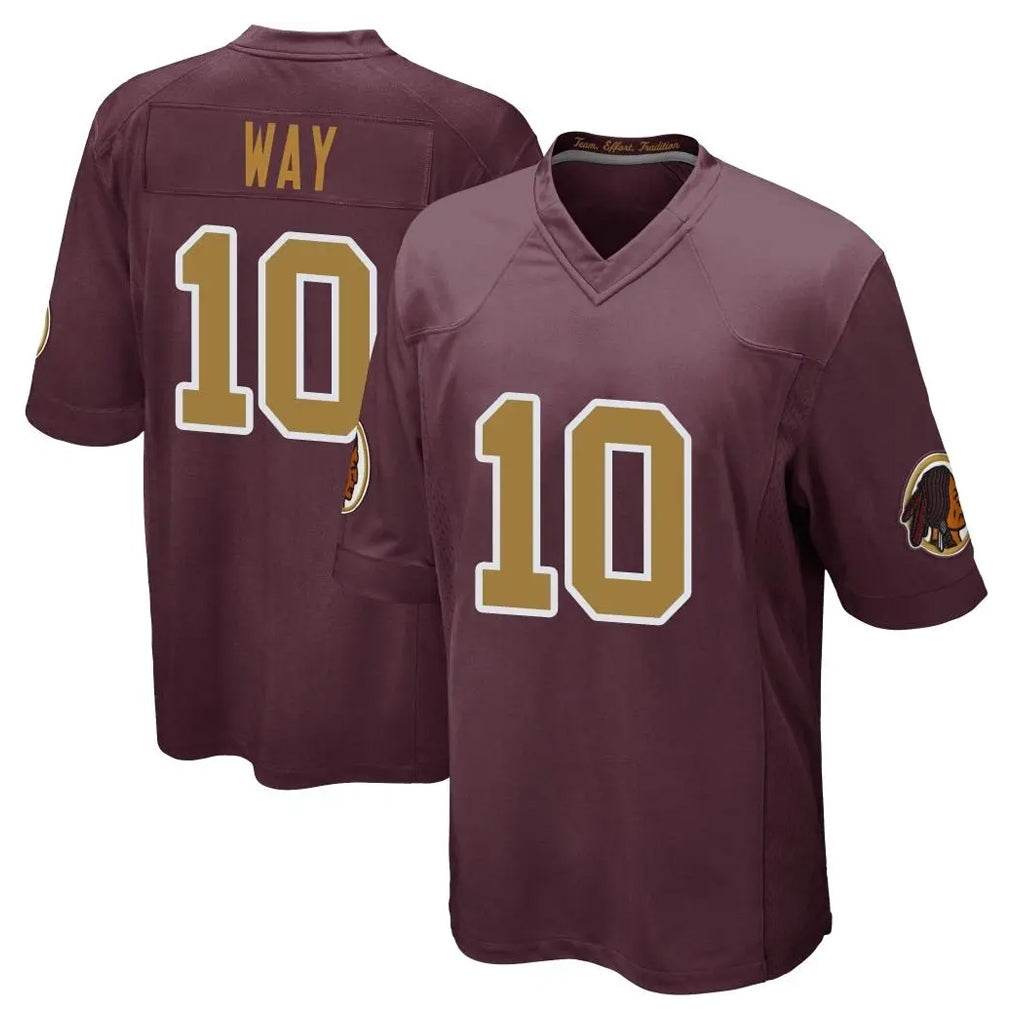Davalo W.Commanders #10 Tress Way Player Burgundy Alternate Home Game Stitched Jerseys