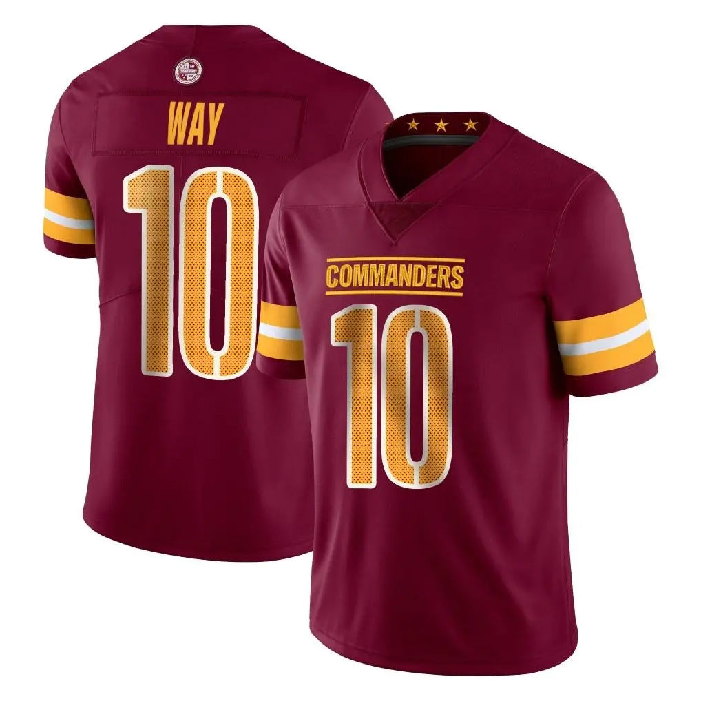 Davalo W.Commanders #10 Tress Way Player Burgundy Limited Vapor Home Game Stitched Jerseys