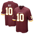 Davalo W.Commanders #10 Tress Way Player Burgundy Team Color Home Game Stitched Jerseys