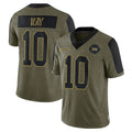 Davalo W.Commanders #10 Tress Way Player Olive Salute To Service Limited Game Stitched Jerseys