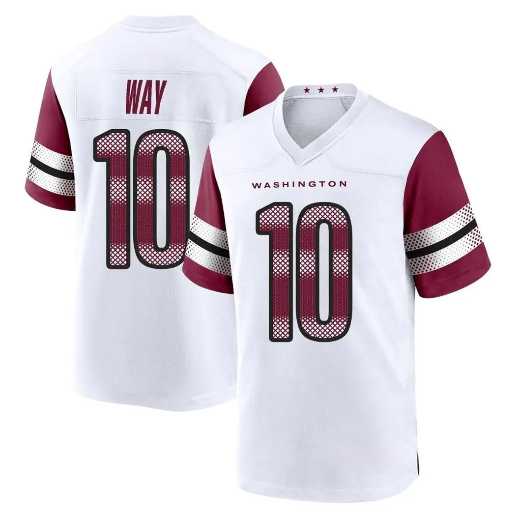 Davalo W.Commanders #10 Tress Way Player White Game Home Stitched Jerseys
