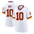 Davalo W.Commanders #10 Tress Way Player White Home Game Stitched Jerseys