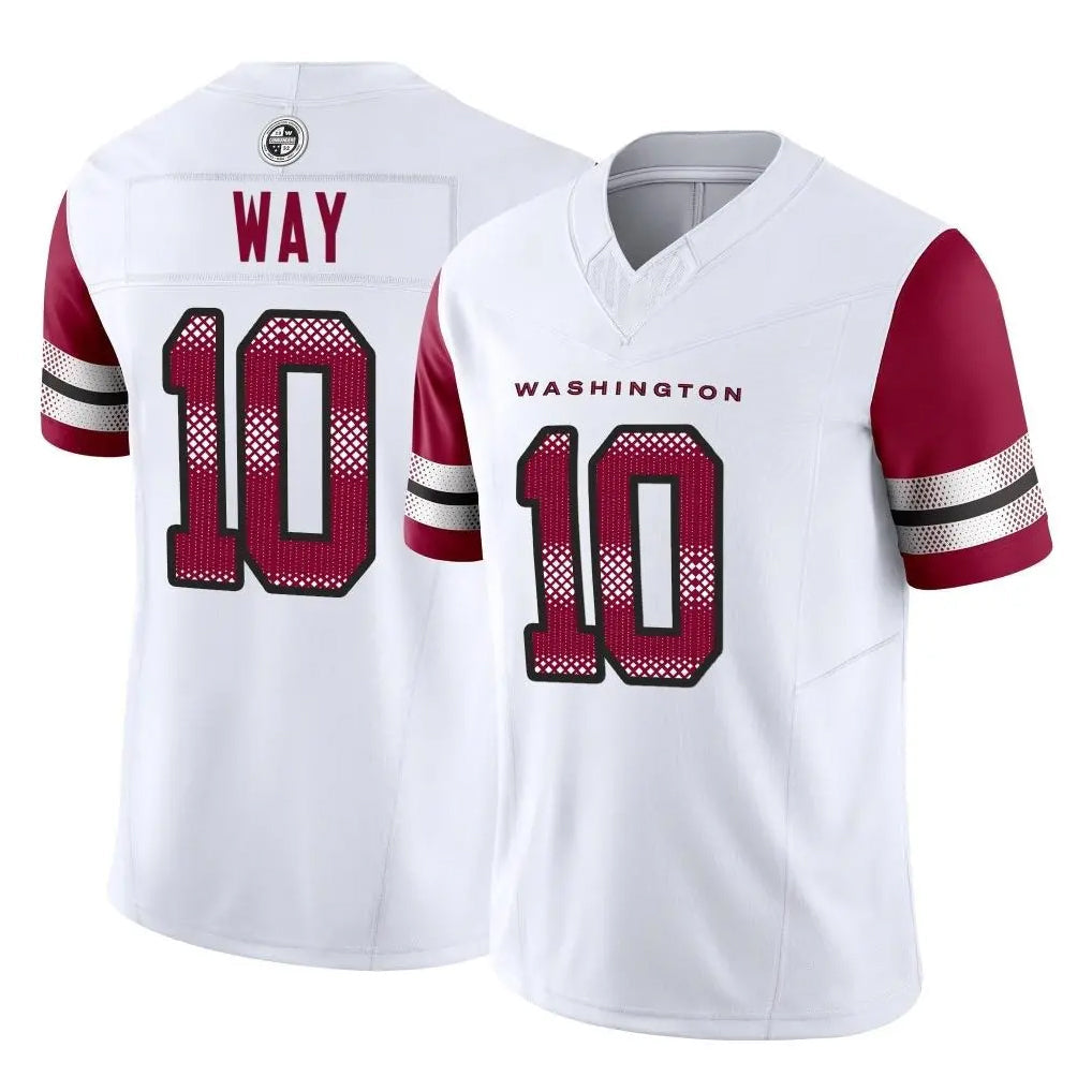 Davalo W.Commanders #10 Tress Way Player White Vapor F.U.S.E. Limited Home Game Stitched Jerseys