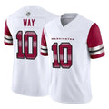 Davalo W.Commanders #10 Tress Way Player White Vapor F.U.S.E. Limited Home Game Stitched Jerseys