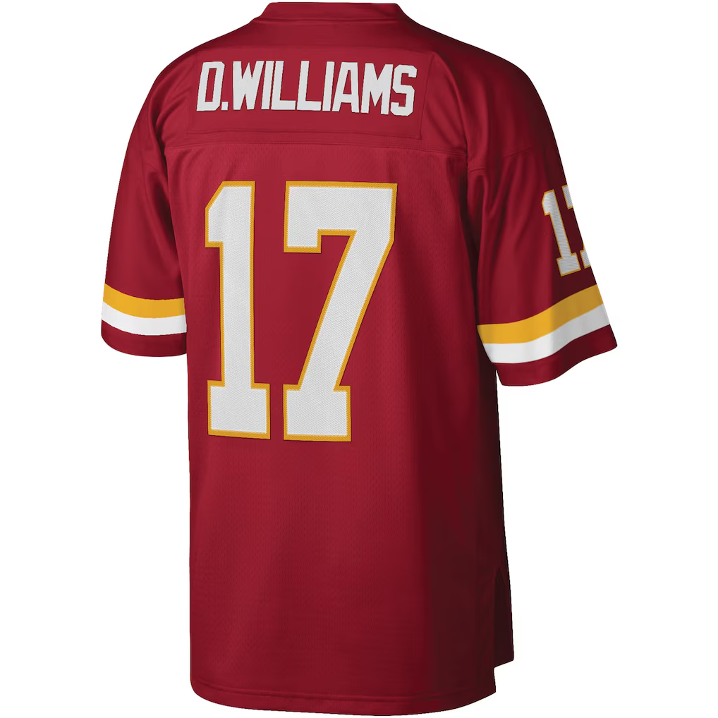 Davalo W.Commanders #17 Doug Williams Mitchell & Ness Burgundy Legacy Replica Stitched Puhic Jersey
