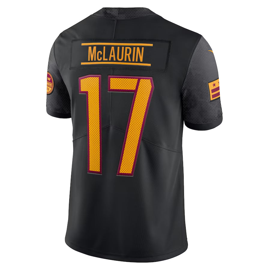Davalo W.Commanders #17 Terry McLaurin Player Black Vapor Limited Stitched Jerseys