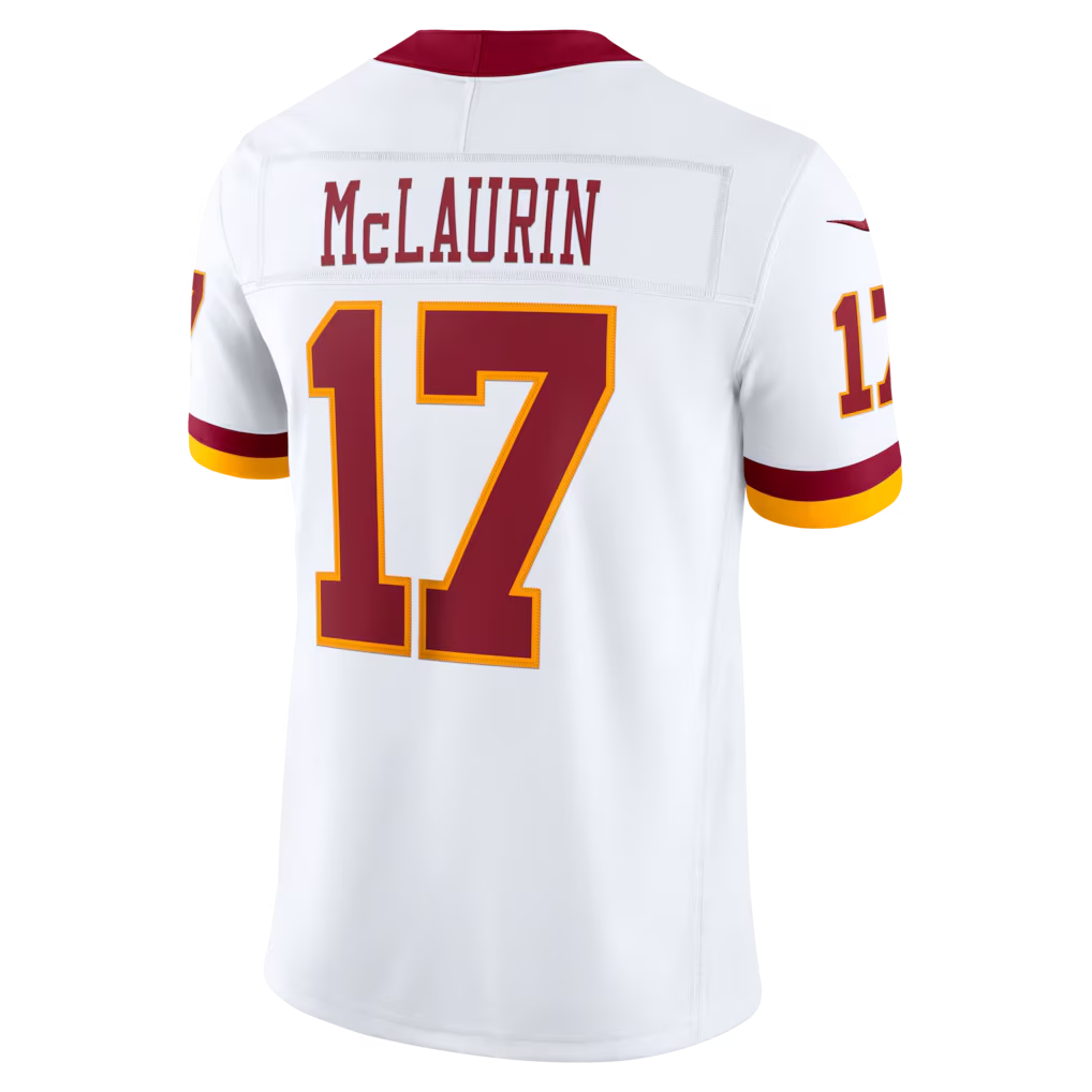 Davalo W.Commanders #17 Terry McLaurin White Vapor F.U.S.E. Stitched Limited Jerseys