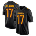 Davalo W.Commanders #17 Terry Mclaurin Player Black Carbon Fashion Home Game Stitched Jerseys
