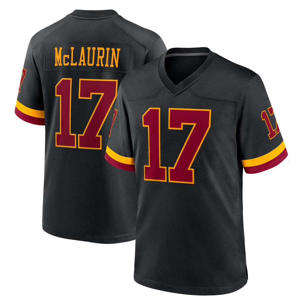 Davalo W.Commanders #17 Terry Mclaurin Player Black Limited Home Game Stitched Jerseys