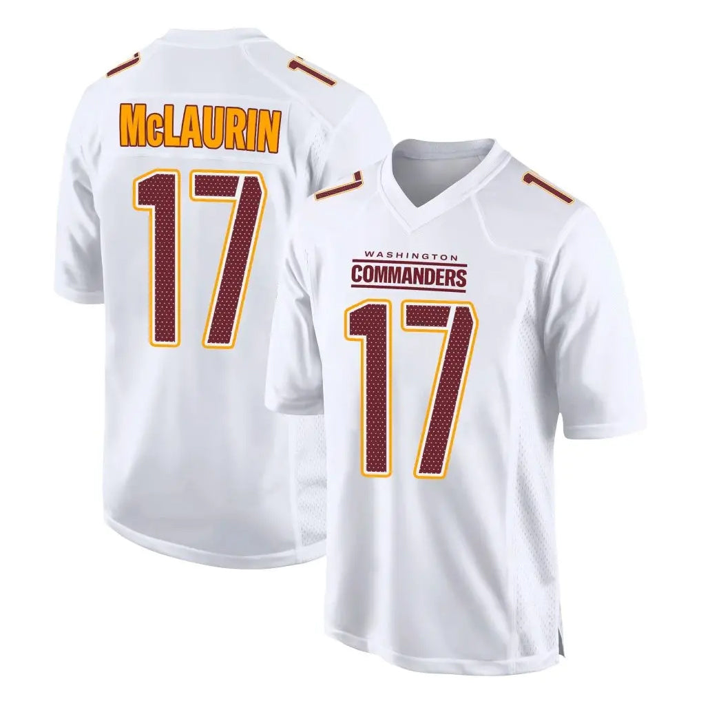 Davalo W.Commanders #17 Terry Mclaurin Player White Tundra Fashion Home Game Stitched Jerseys