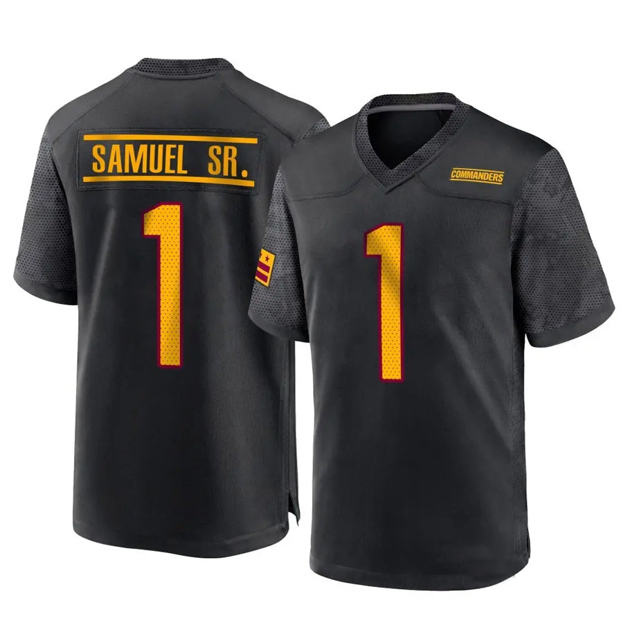 Davalo W.Commanders #1 Deebo Samuel Sr Player Black Home Game Football Jerseys