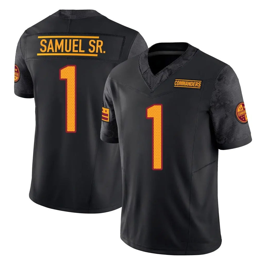 Davalo W.Commanders #1 Deebo Samuel Sr Player Black Vapor F.U.S.E. Limited Football Jerseys