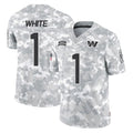 Davalo W.Commanders #1 Rachaad White Player Arctic Camo Limited Salute To Service Home Game Stitched Jerseys