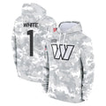 Davalo W.Commanders #1 Rachaad White Player Arctic Camo Limited Salute to Service Pullover Hoodies Game Stitched Jerseys