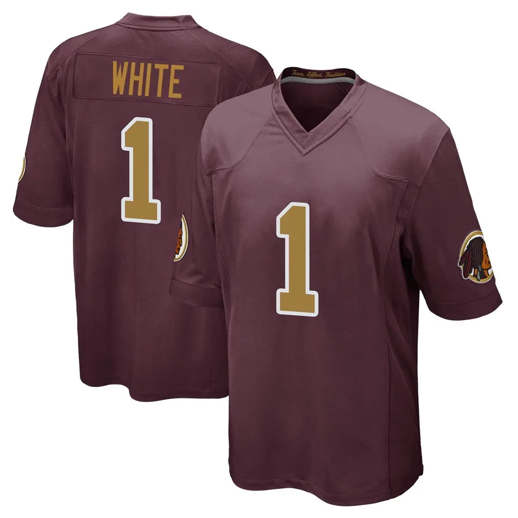 Davalo W.Commanders #1 Rachaad White Player Burgundy Alternate Home Game Stitched Jerseys