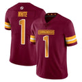 Davalo W.Commanders #1 Rachaad White Player Burgundy Limited Vapor Home Game Stitched Jerseys