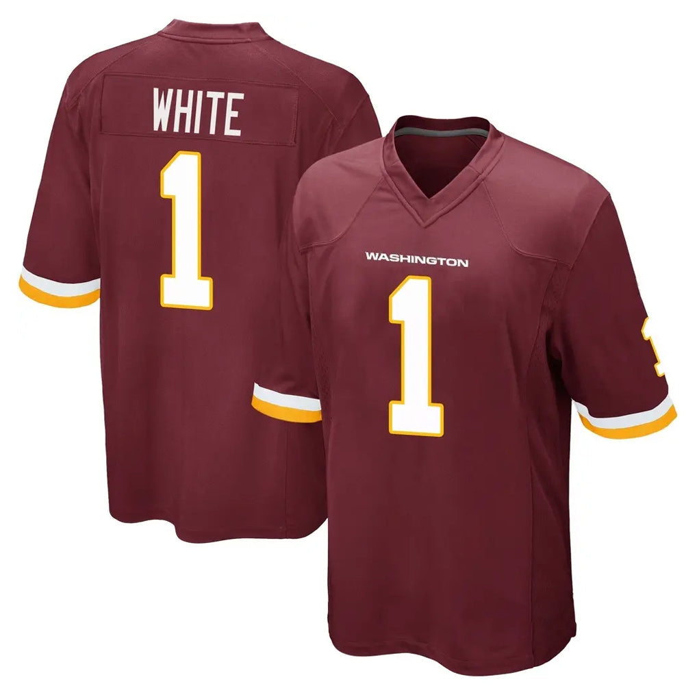 Davalo W.Commanders #1 Rachaad White Player Burgundy Team Color Home Game Stitched Jerseys