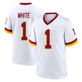 Davalo W.Commanders #1 Rachaad White Player White Home Game Stitched Jerseys