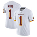 Davalo W.Commanders #1 Rachaad White Player White Limited Vapor Untouchable Home Game Stitched Jerseys