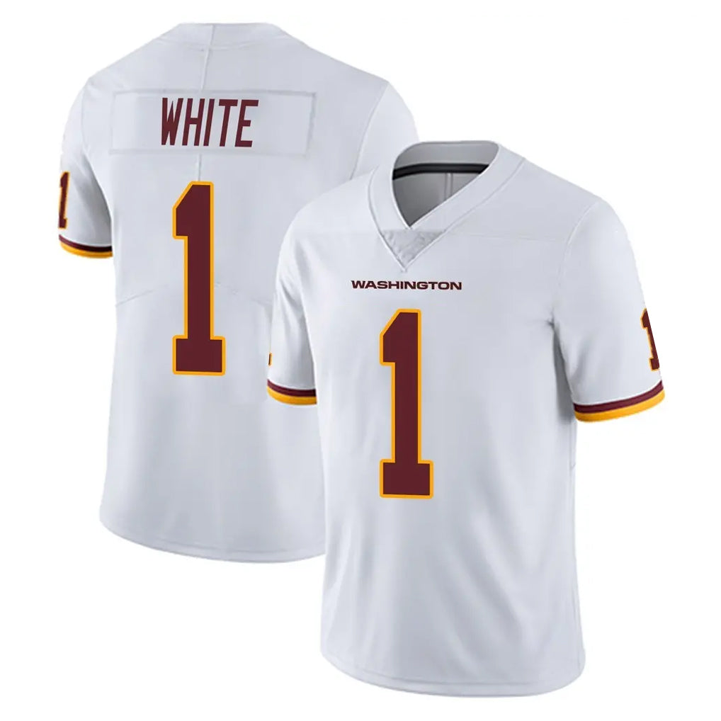 Davalo W.Commanders #1 Rachaad White Player White Limited Vapor Untouchable Home Game Stitched Jerseys