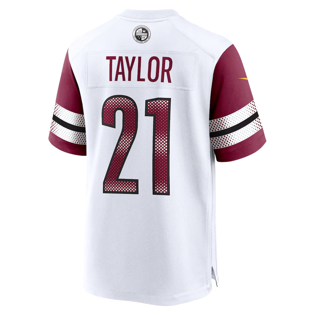 Davalo W.Commanders #21 Sean Taylor Player White Home Game Stitched Jerseys