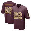 Davalo W.Commanders #22 Jacory Croskey-Merritt Player Burgundy Alternate Home Game Stitched Jerseys