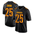 Davalo W.Commanders #25 Nick Cross Player Black Carbon Fashion Home Game Stitched Jerseys