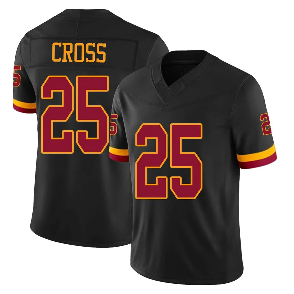 Davalo W.Commanders #25 Nick Cross Player Black Limited Vapor Home Game Stitched Jerseys