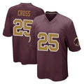 Davalo W.Commanders #25 Nick Cross Player Burgundy Alternate Home Game Stitched Jerseys
