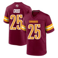 Davalo W.Commanders #25 Nick Cross Player Burgundy Home Game Stitched Jerseys