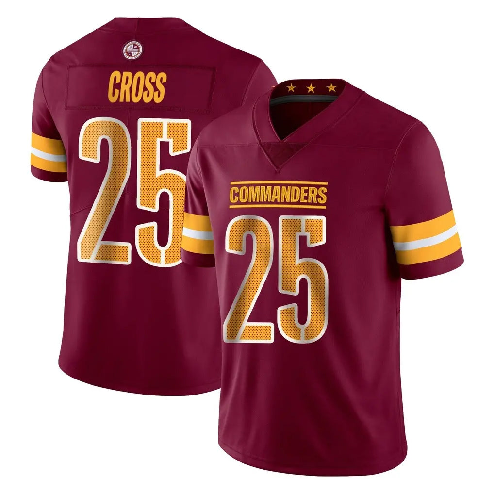 Davalo W.Commanders #25 Nick Cross Player Burgundy Limited Vapor Home Game Stitched Jerseys