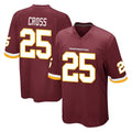 Davalo W.Commanders #25 Nick Cross Player Burgundy Team Color Home Game Stitched Jerseys