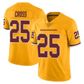 Davalo W.Commanders #25 Nick Cross Player Gold Limited Color Rush Home Game Stitched Jerseys