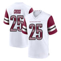 Davalo W.Commanders #25 Nick Cross Player White Game Home Stitched Jerseys