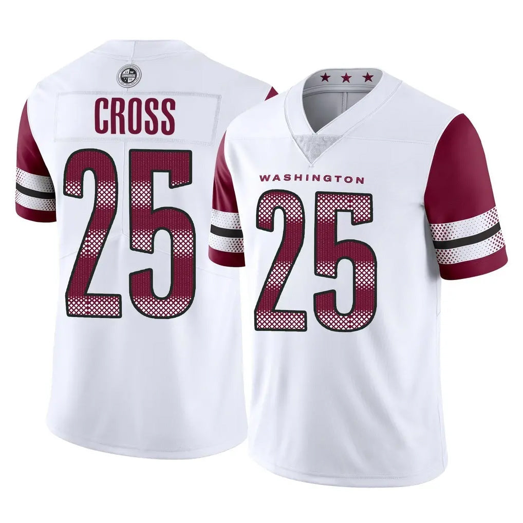 Davalo W.Commanders #25 Nick Cross Player White Limited Vapor Home Game Stitched Jerseys