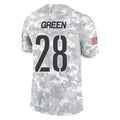 Davalo W.Commanders #28 Darrell Green Player  Arctic Camo Salute To Service Limited Stitched Jerseys