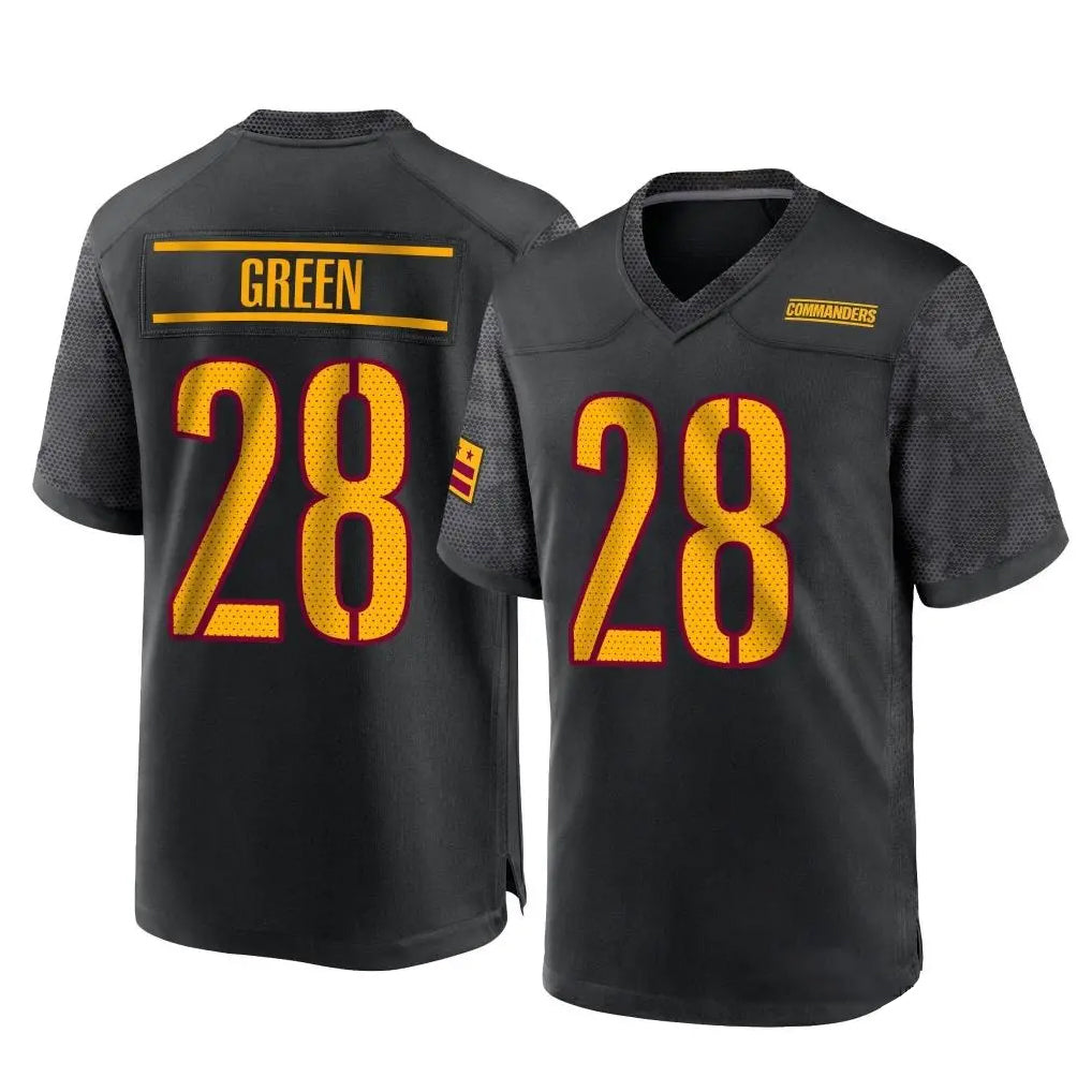 Davalo W.Commanders #28 Darrell Green Player Black Home Game Stitched Jerseys
