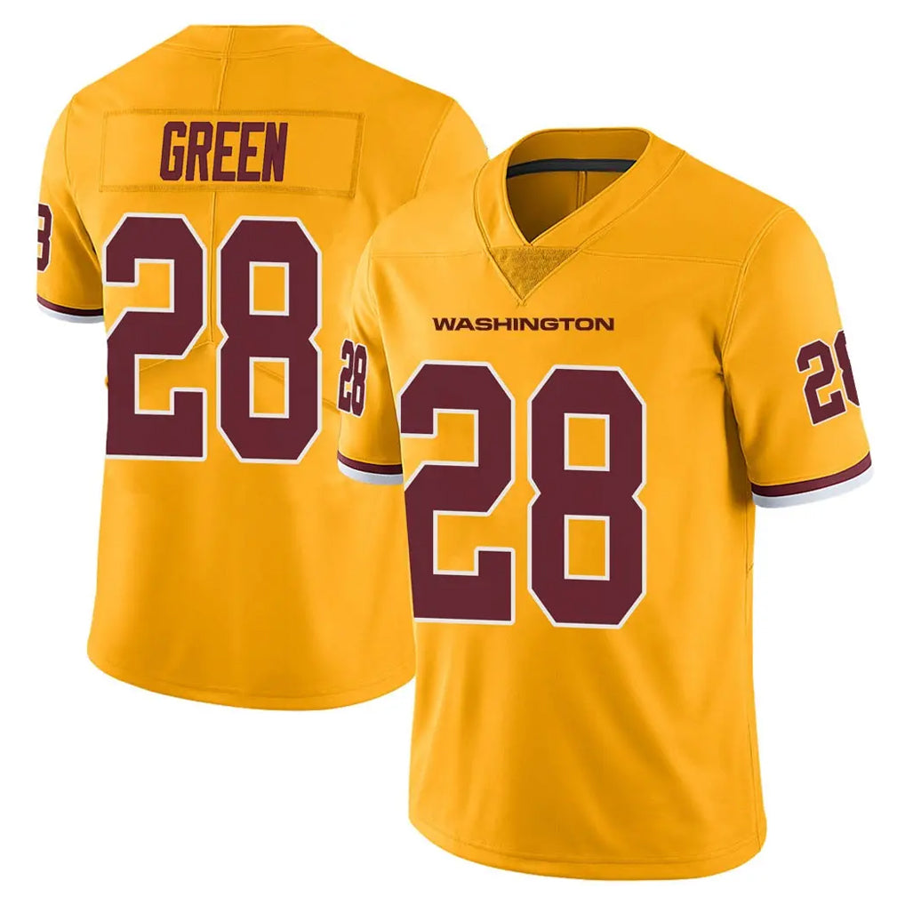 Davalo W.Commanders #28 Darrell Green Player  Gold Vapor Limited Stitched Jerseys